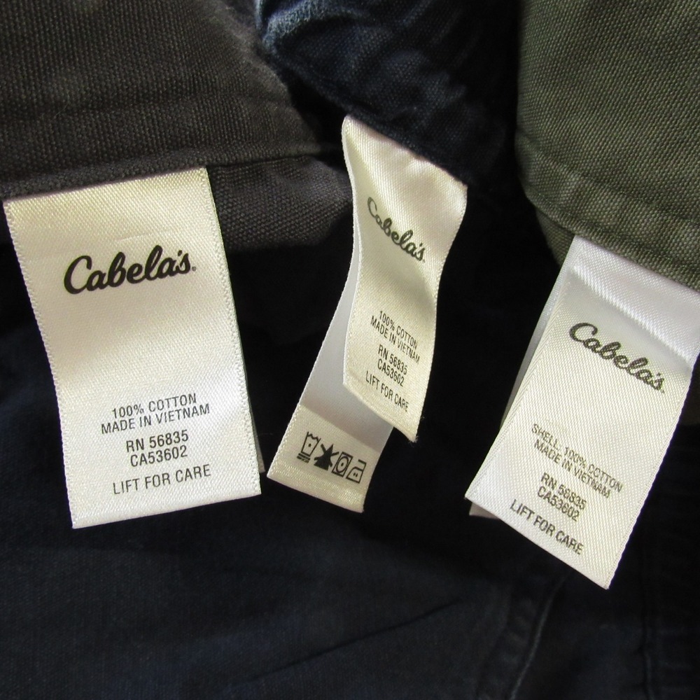 Cabelas Cargo Shorts Mens 48 Grey Blue Green Canvas‎ Big & Tall Outdoor Lot Of 3 - Picture 16 of 16
